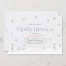 Search for winter baby sprinkle invitations Pink