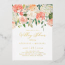 Search for peach and ivory wedding invitations Botanical