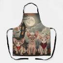 Search for spooky cat aprons Pumpkin