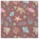 Search for sea life fabric Coral reef