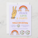 Search for flower peace sign invitations For her