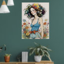 Search for girl with flowers in hair posters Nature
