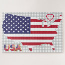 Search for united states map puzzles Flag