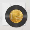 Search for gold record invitations Retro