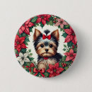 Search for yorkie round badges Puppy