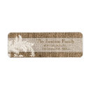 Search for burlap and lace return address labels Country