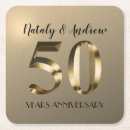 Search for 50th anniversary coasters Gold