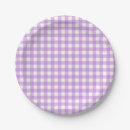 Search for purple gingham paper plates Modern