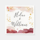 Search for 50th anniversary wedding napkins Watercolor