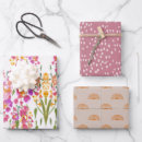 Search for pink holiday wrapping paper Botanical