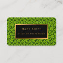 Search for four leaf clover business cards Professional