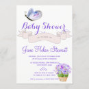Search for lavender baby shower invitations Butterfly