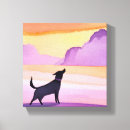 Search for howling canvas prints Silhouette