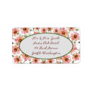 Search for wild flowers return address labels Watercolor