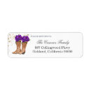 Search for cowboy boots return address labels Cowgirl