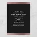 Search for rose gold retirement invitations Chic