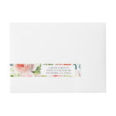 Search for pink magnolia return address labels Watercolor