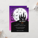 Search for purple halloween invitations Black