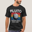 Search for pluto never forget tshirts Solar system