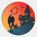 Search for haunted house stickers Black cat