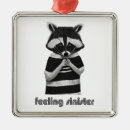 Search for raccoon christmas tree decorations Animal