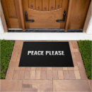 Search for peace sign doormats Simple