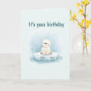 Search for polar bear birthday cards Animal