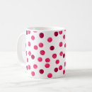 Search for red white polka dots pattern mugs Watercolor