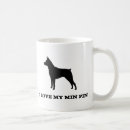 Search for miniature pinscher mugs Minpin