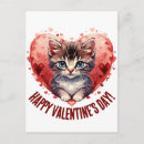 Search for kitten valentines postcards Cat