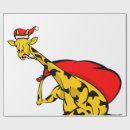 Search for christmas giraffe wrapping paper Cartoon