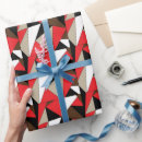 Search for geometric shapes wrapping paper Unique