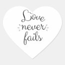 Search for love never fails stickers Corinthians