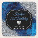 Search for 80th birthday coasters Silver