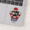 Search for womans red party stickers Dc comics
