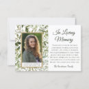 Search for funeral memorial cards Greenery