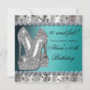 Search for glitter high heel shoes invitations Party