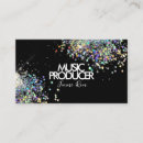 Search for music producer business cards Black