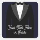 Search for suit and tie stickers Black