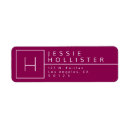 Search for bright pink return address labels Contemporary