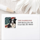Search for patriotism return address labels Stars stripes