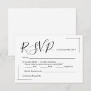 Search for lined rsvp cards Black
