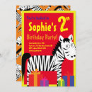 Search for zebra birthday invitations Kid