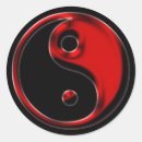 Search for red yin yang stickers Black