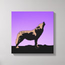 Search for wolf canvas prints Howling