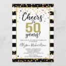 Search for gold confetti birthday invitations Fifty