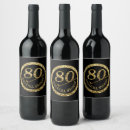 Search for 80 years old eighty wine labels Gold