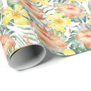 Search for peach flowers wrapping paper Yellow
