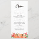 Search for watercolor menus Pumpkin