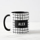 Search for black and white abstract mugs Girly